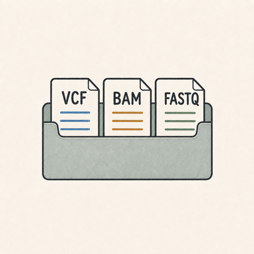 VCF, BAM, and FASTQ data files